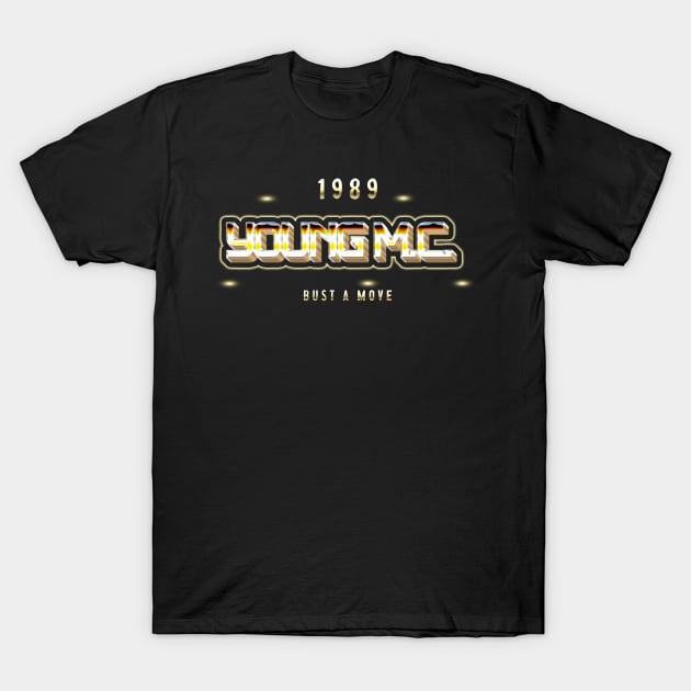 Young MC 1989 - 80s retro text T-Shirt by Mudoroth